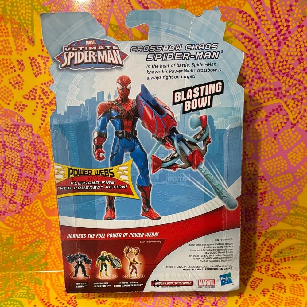 Marvel Spider-man Power Web Crossbow Chaos NWT